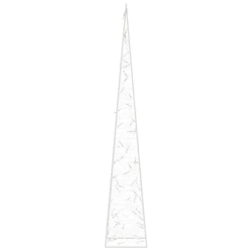 Akrilinė LED dekoracija kūgis, mėlynos spalvos, 120cm