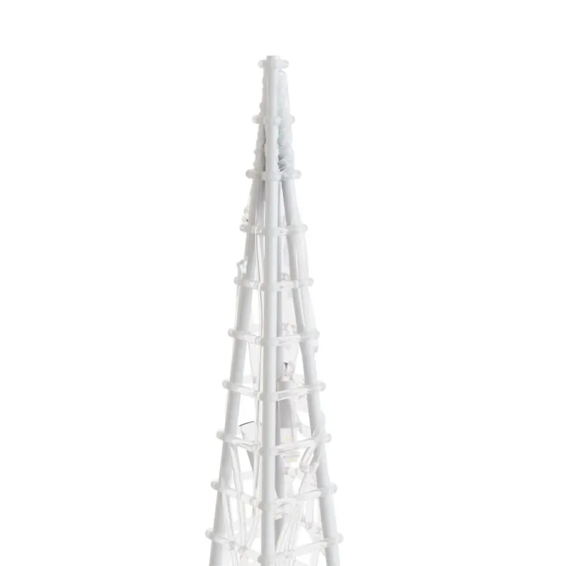 Akrilinė LED dekoracija kūgis, mėlynos spalvos, 120cm
