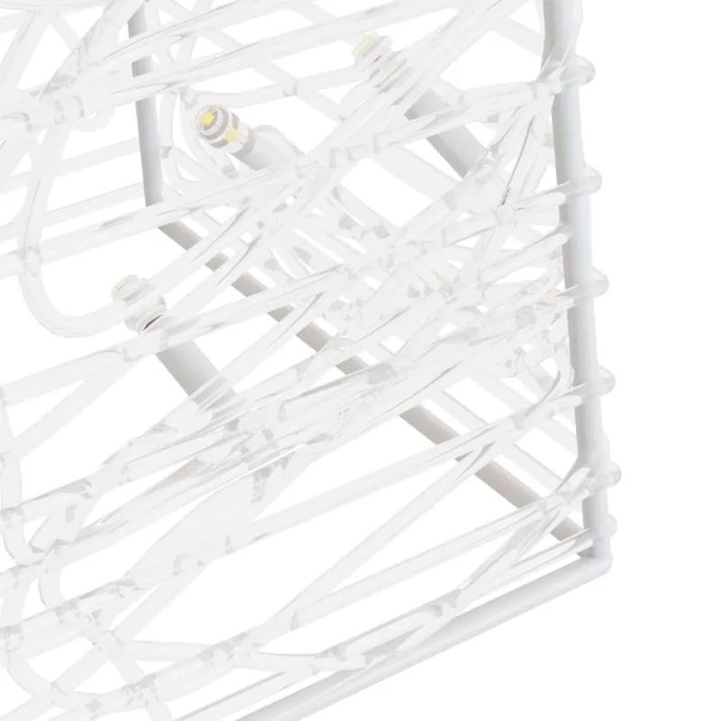 Akrilinė LED dekoracija kūgis, mėlynos spalvos, 120cm
