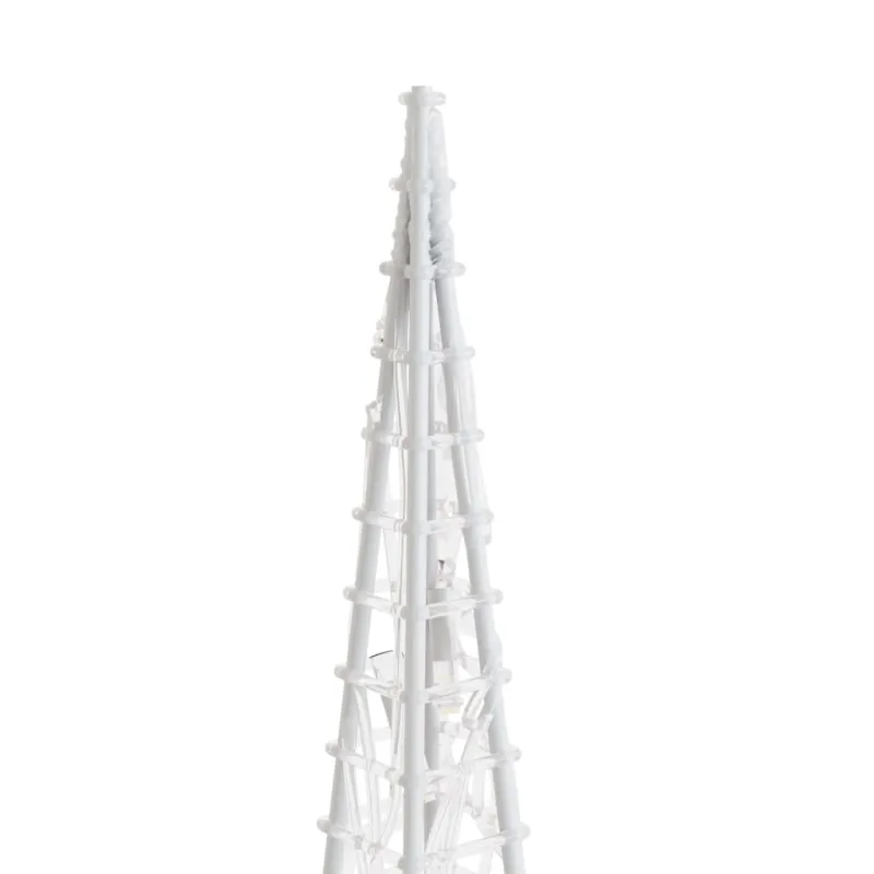 Akrilinė LED dekoracija kūgiai, šaltos baltos, 60/90/120cm