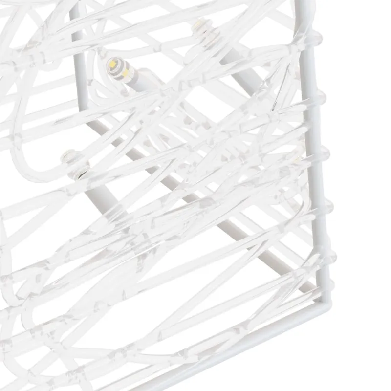 Akrilinė LED dekoracija kūgiai, šaltos baltos, 60/90/120cm
