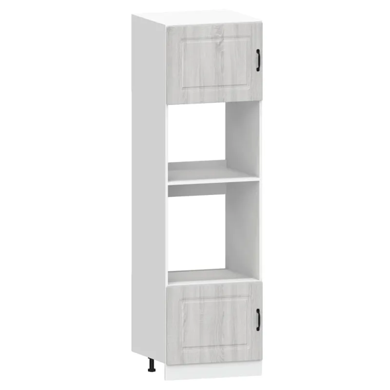 Virtuvinių spintelių komplektas, 7 dalių, Kalmar, pilka