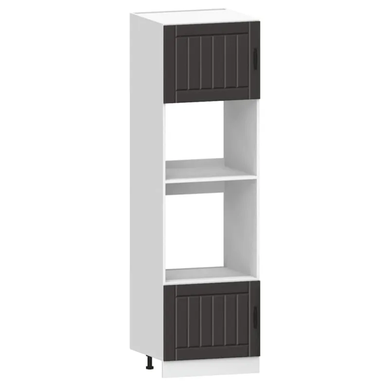 Virtuvinių spintelių komplektas, 7 dalių, Kalmar, juoda
