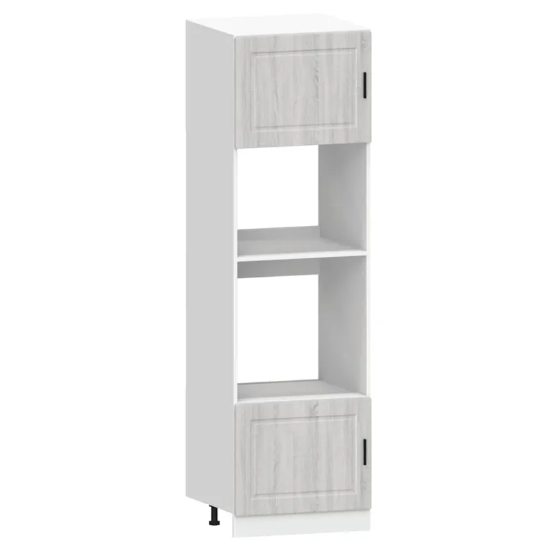 Virtuvinių spintelių komplektas, 7 dalių, Kalmar, pilka