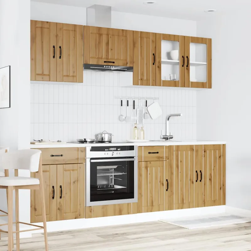 Virtuvinių spintelių komplektas, 8 dalių, Kalmar, artisano