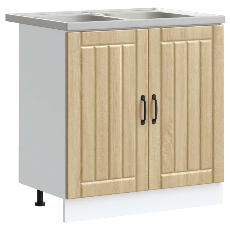Kriaušės pagrindinė spintelė Lucca 2 pcs Sonoma ąžuolas