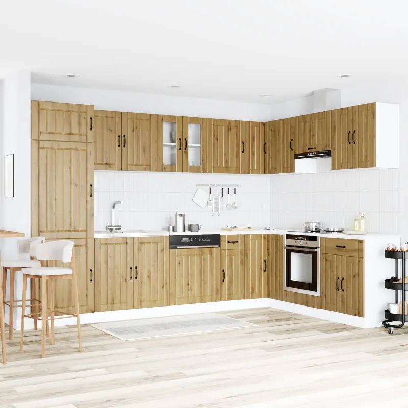 Kriaušės pagrindinė spintelė Lucca 2 pcs Amatininkų ąžuolas
