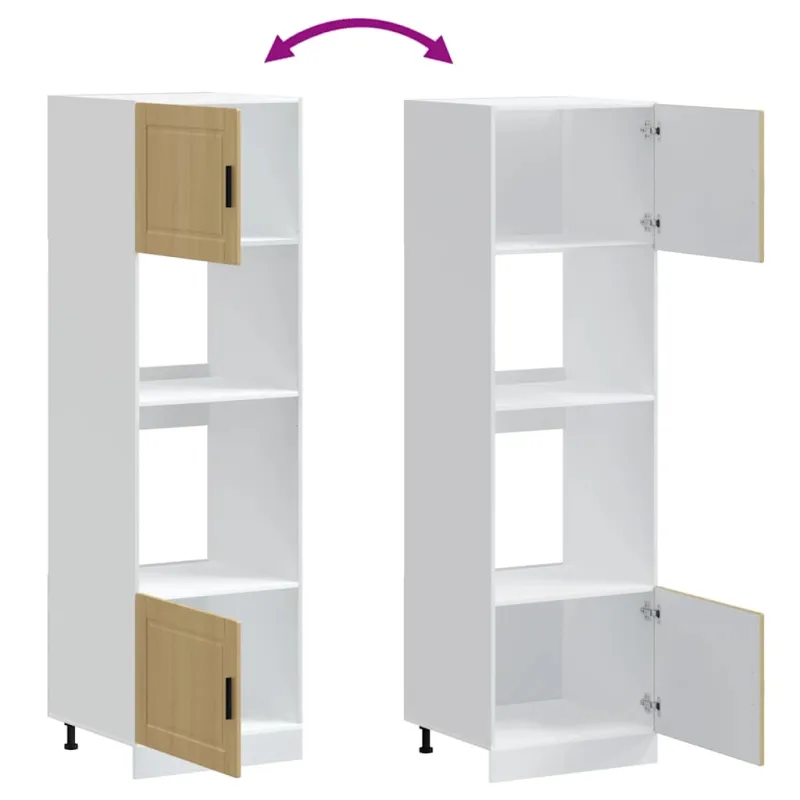 Orkaitės spintelės, 2vnt., Porto, sonoma ąžuolo, mediena