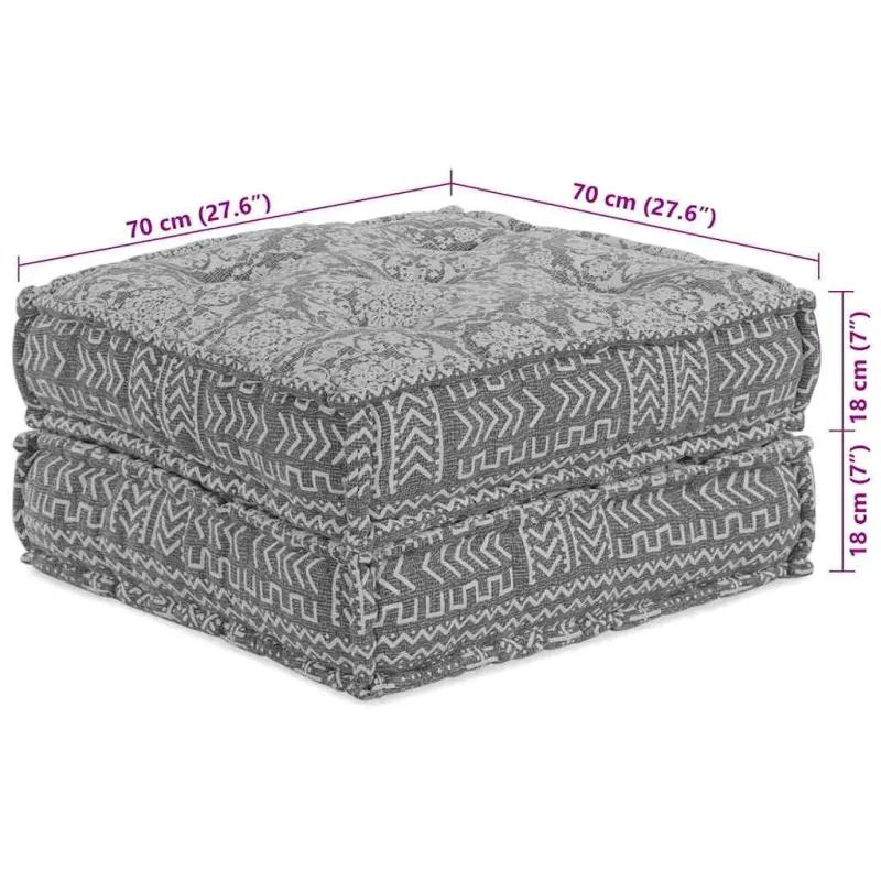 Modulinė sofa 2 pcs Šviesiai pilka 140 x 70 x 36 cm Audinys