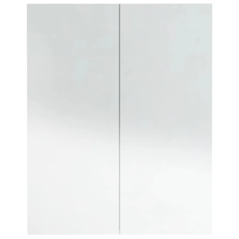 Veidrodinė vonios spintelė, balta, 60x15x75cm, MDF, blizgi