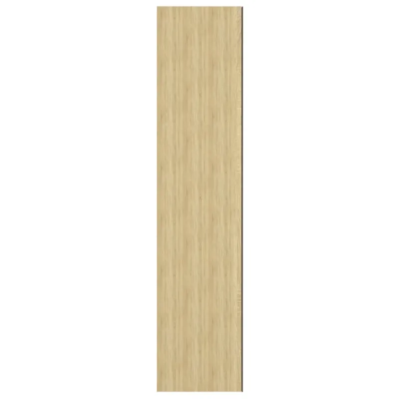 Veidrodinė vonios spintelė, balta ir ąžuolo, 60x15x75cm, MDF