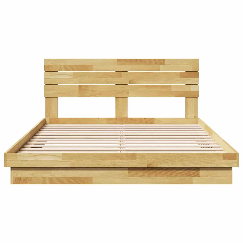 lovos rėmas su galvūgaliu be čiužinio 150x200 cm ąžuolo masyvo