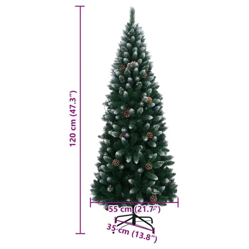 Dirbtinė Kalėdų eglutė, 120cm, 150 LED lempučių
