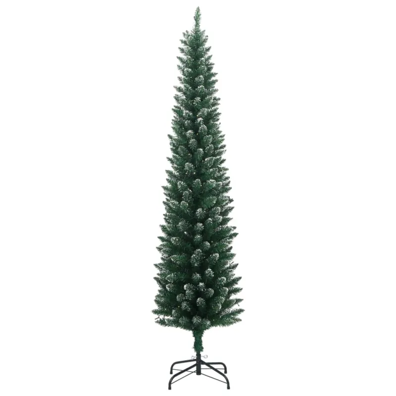 Dirbtinė siaura Kalėdų eglutė, 150 LED, 120cm