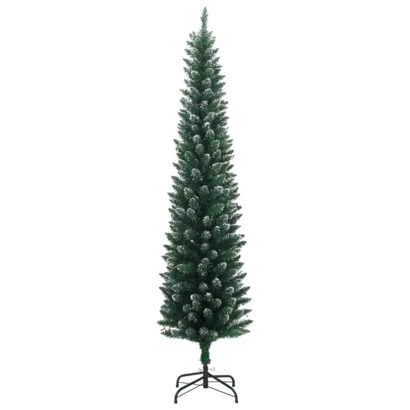 Dirbtinė siaura Kalėdų eglutė, 150 LED, 150cm