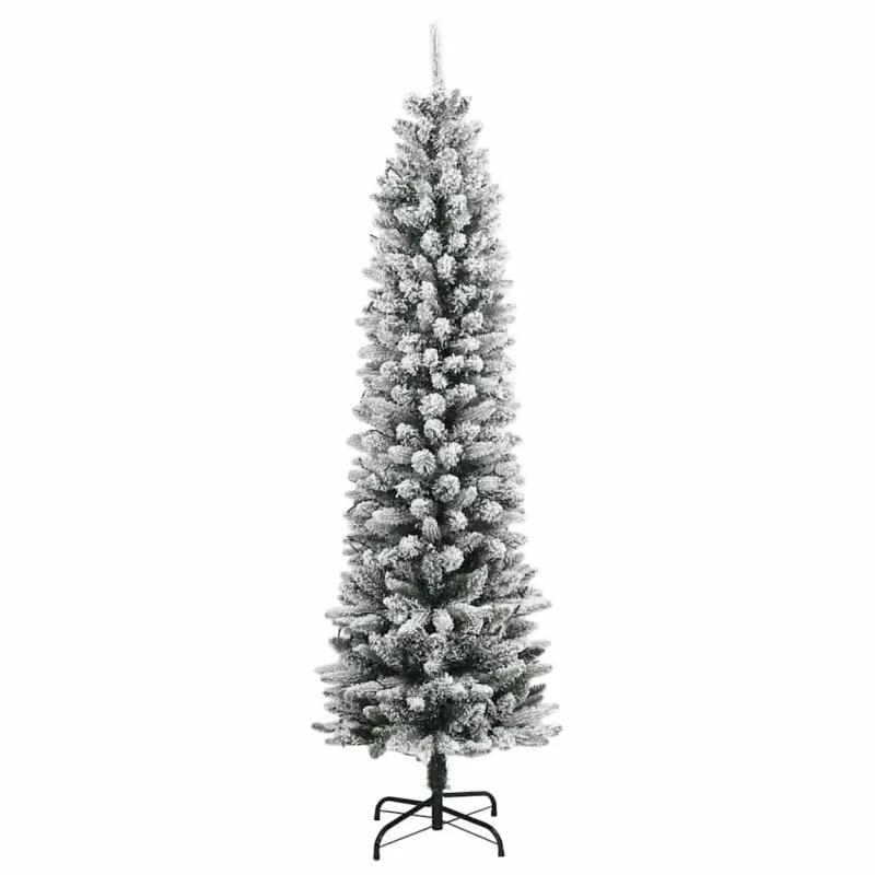 Dirbtinė Kalėdų eglutė su 150 LED lempučių ir sniegu, 120cm