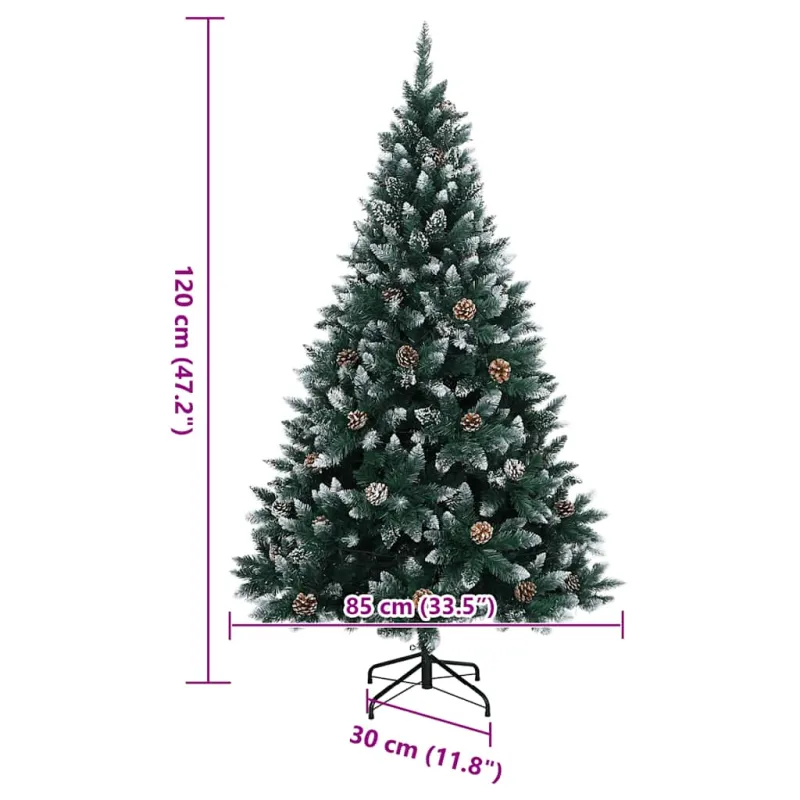 Dirbtinė Kalėdų eglutė, 120cm, 150 LED lempučių