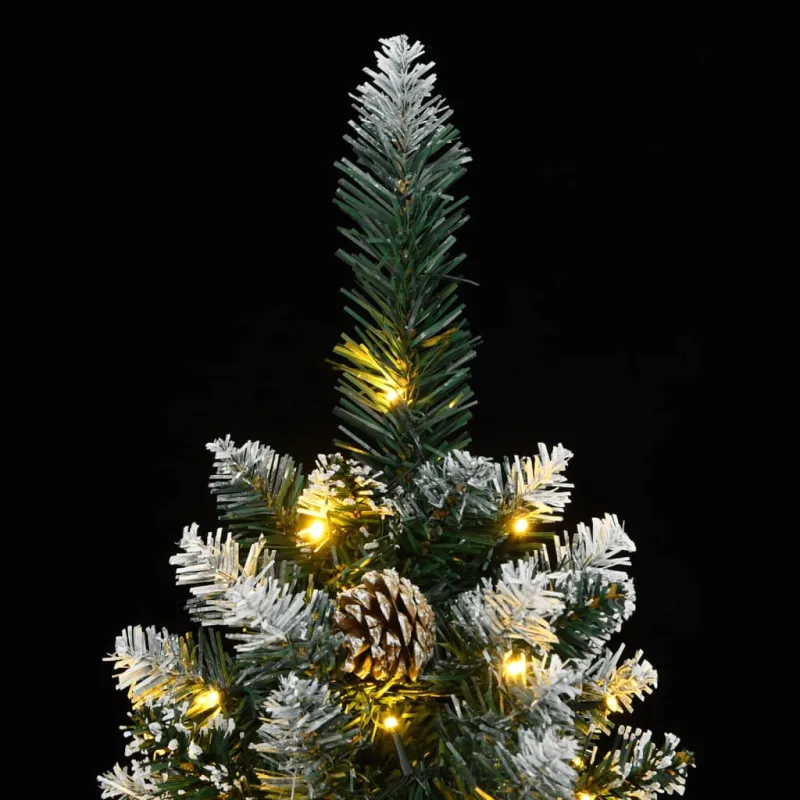Dirbtinė siaura Kalėdų eglutė, 300 LED, 240cm