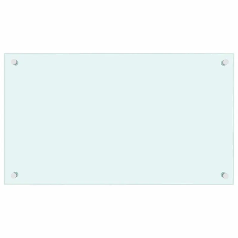 Virtuvės sienelės, 2vnt., baltos, 70x40cm, grūdintas stiklas