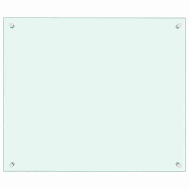 Virtuvės sienelės, 2vnt., baltos, 70x60cm, grūdintas stiklas