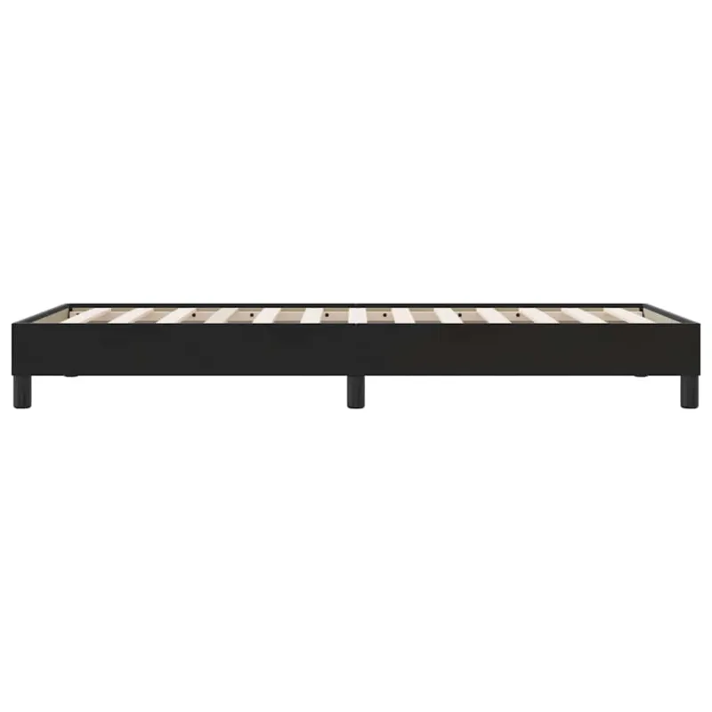 Box Spring Lova be čiužinio Juoda 80x210 cm aksomas