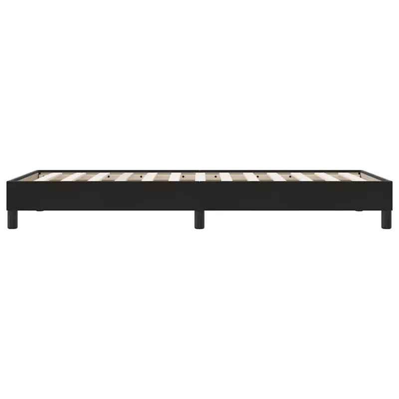 Box Spring Lova be čiužinio Juoda 90x210 cm aksomas
