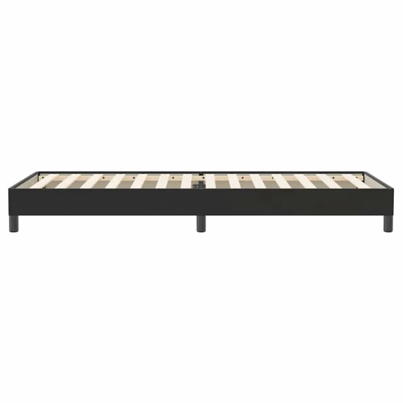 Box Spring Lova be čiužinio Juoda 100x220 cm aksomas