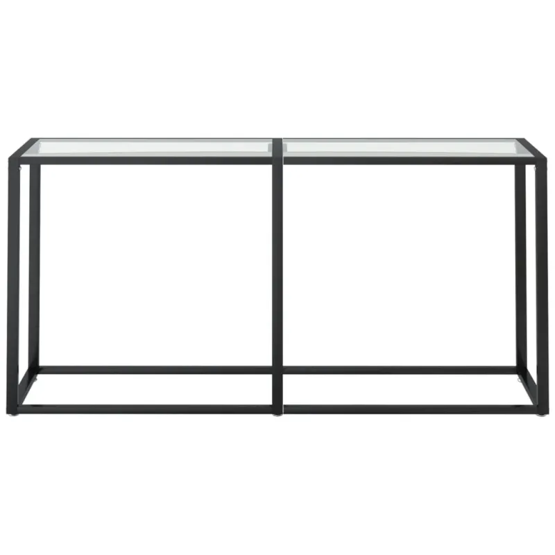 Konsolinis staliukas, skaidrus, 160x35x75,5cm, stiklas