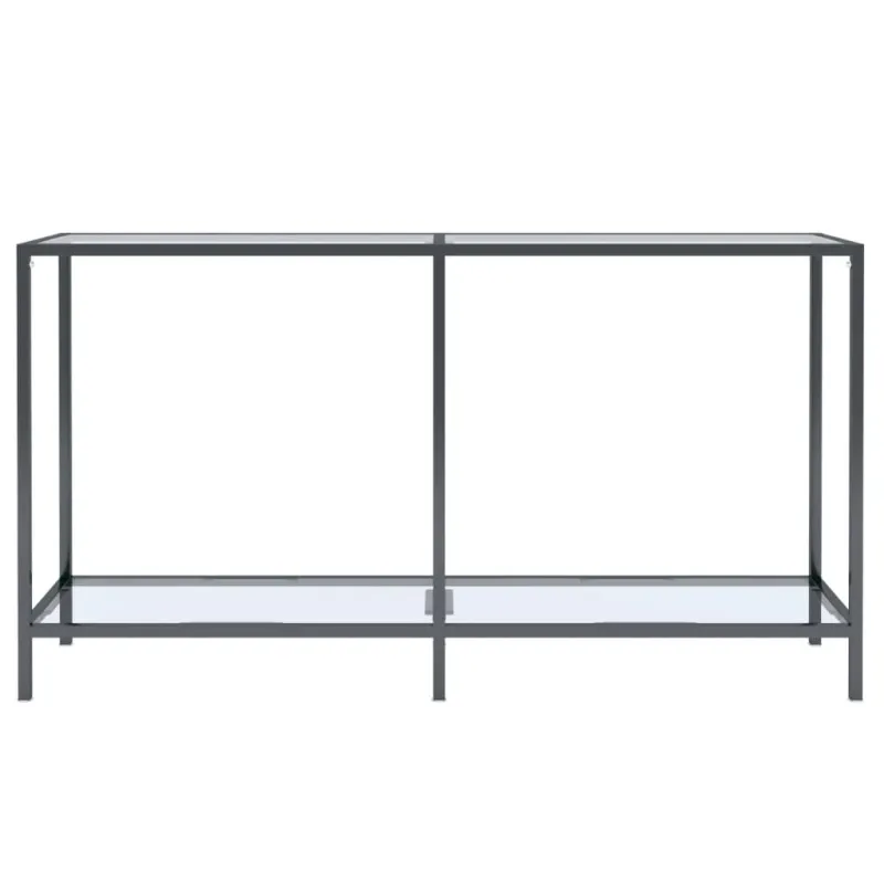 Konsolinis staliukas, skaidrus, 140x35x75,5cm, stiklas
