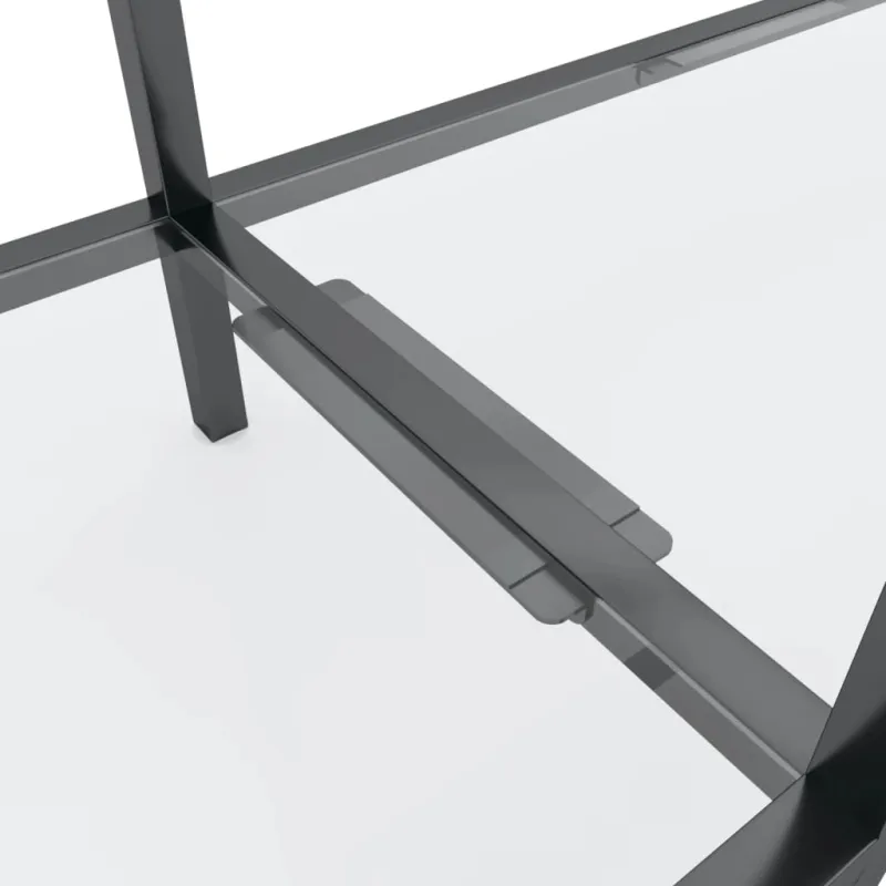 Konsolinis staliukas, skaidrus, 140x35x75,5cm, stiklas