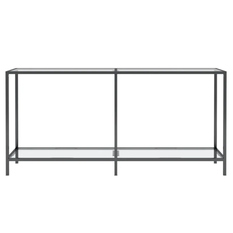 Konsolinis staliukas, skaidrus, 160x35x75,5cm, stiklas