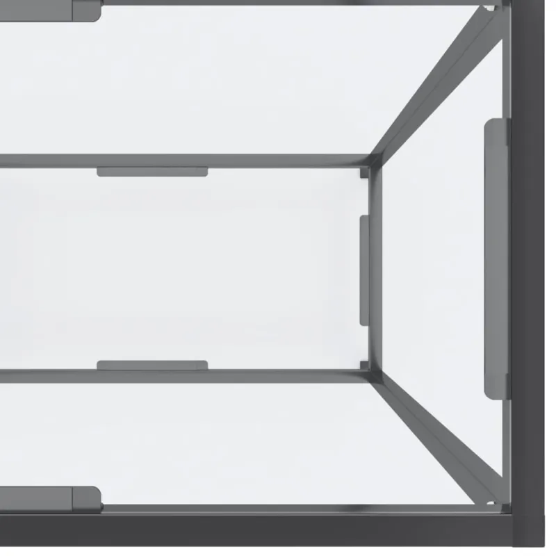 Konsolinis staliukas, skaidrus, 180x35x75,5cm, stiklas