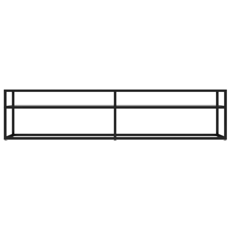 TV spintelė, skaidri, 180x40x40,5cm, grūdintas stiklas
