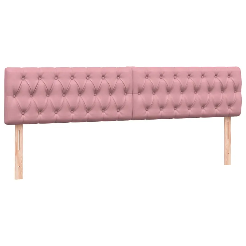 Box Spring Lova su čiužiniais Rožinis 180x210 cm Velvet