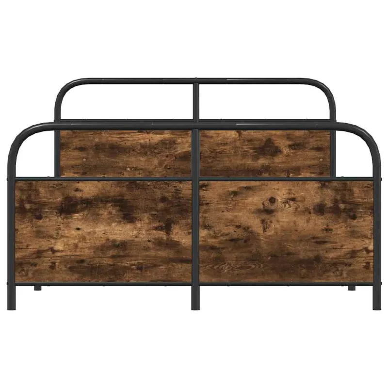 Lovos rėmas be čiužinio, dūminio ąžuolo, 140x190cm, metalas