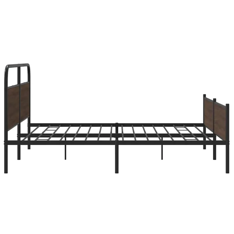 Lovos rėmas be čiužinio, rudas ąžuolo, 180x200cm, metalas