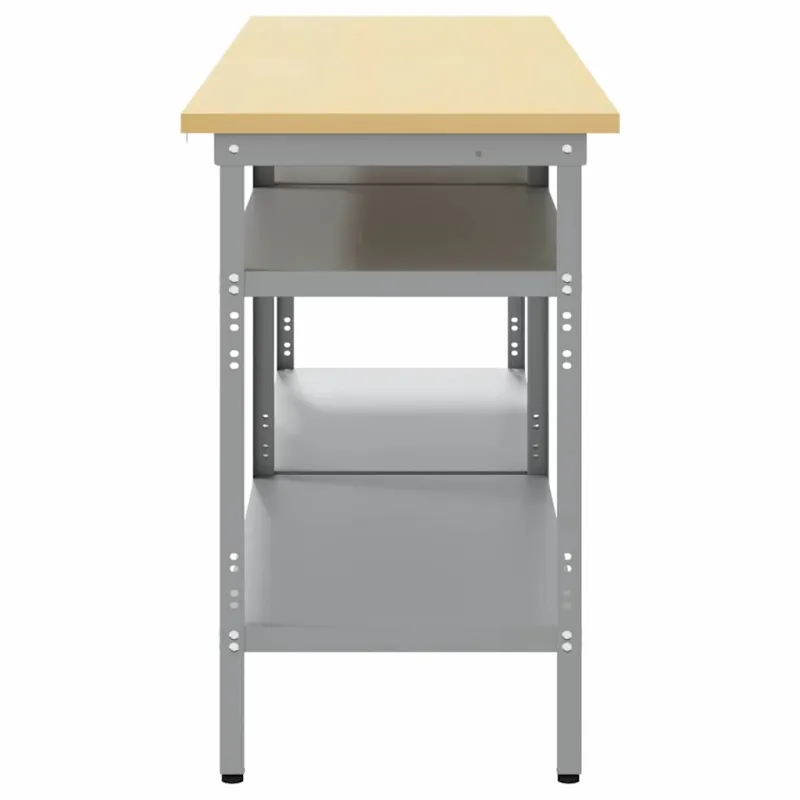 Darbastalio komplektas 2 pcs Bežinė ir pilka 200 x 55 x 85 cm