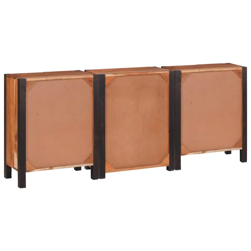 Kabalas 3 pcs Ruda 55 x 30 x 75 cm Kietos akacijos mediena
