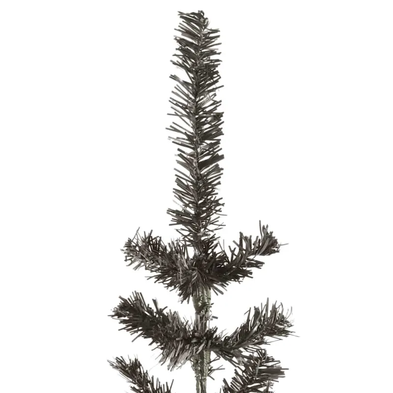 Siaura Kalėdų eglutė, juodos spalvos, 210cm
