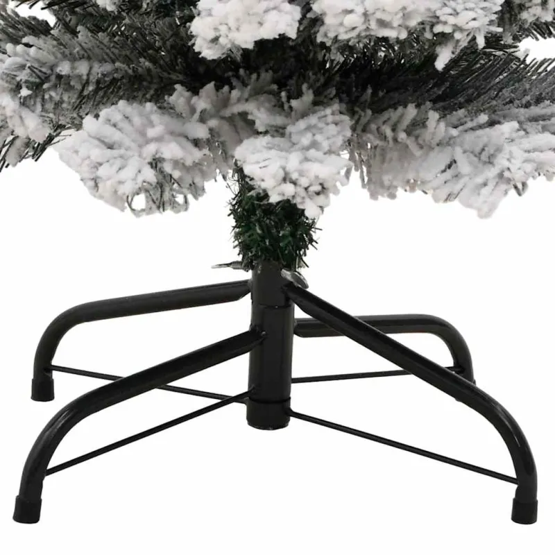 Plona dirbtinė Kalėdų eglutė su sniegu, žalia, 120cm, PVC