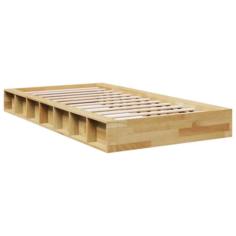 Lovos rėmas be čiužinio 90x200 cm ąžuolo masyvo