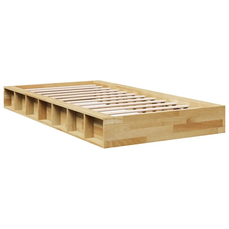 Lovos rėmas be čiužinio 100x200 cm ąžuolo masyvo