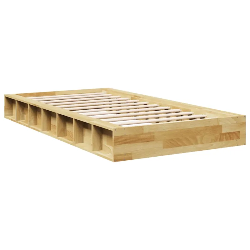 Lovos rėmas be čiužinio 75x190 cm ąžuolo masyvo