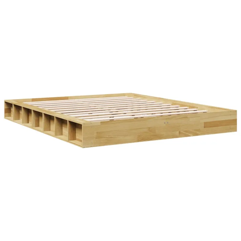 Lovos rėmas be čiužinio 135x190 cm ąžuolo masyvo