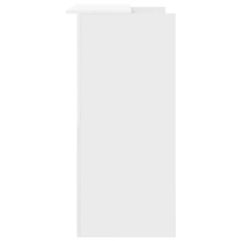 Registratūros stalas, baltas, 100x50x103,5 cm, inžinerinė mediena