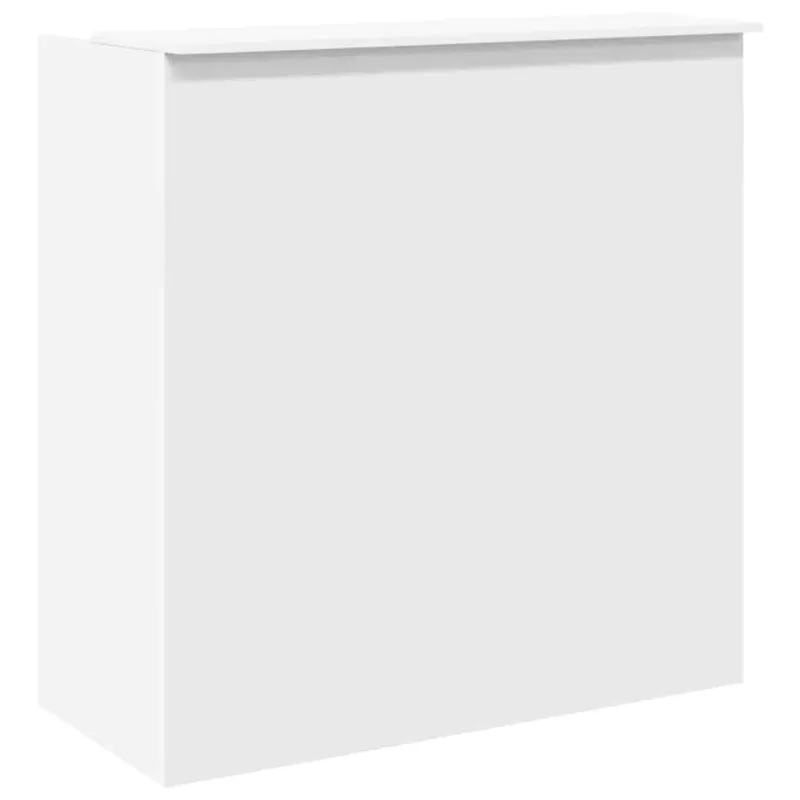 Registratūros stalas, baltas, 100x50x103,5 cm, inžinerinė mediena