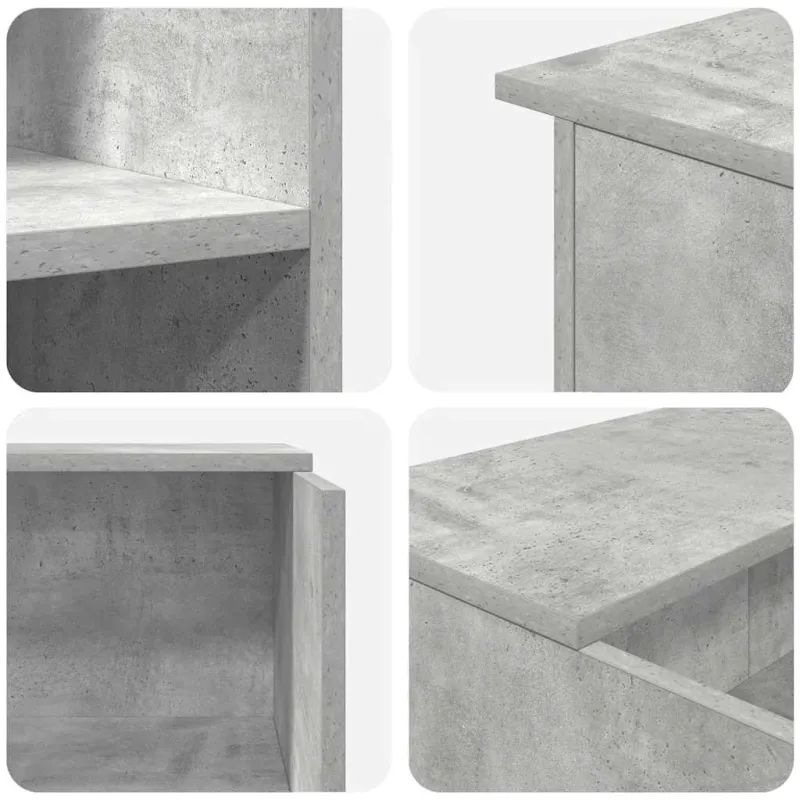 Registratūra, betono pilkas, 100x50x103,5 cm, apdirbta mediena