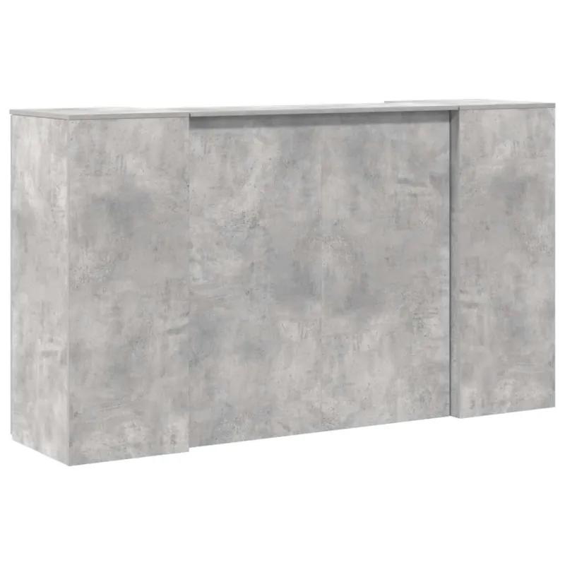 Registratūra, betono pilkas, 180x50x103,5 cm, apdirbta mediena