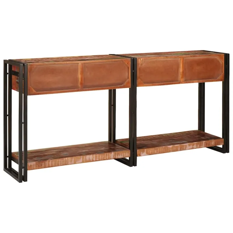 Konsoliniai staliukai 2 pcs Įvairiaspalvis 161 x 33 x 75 cm