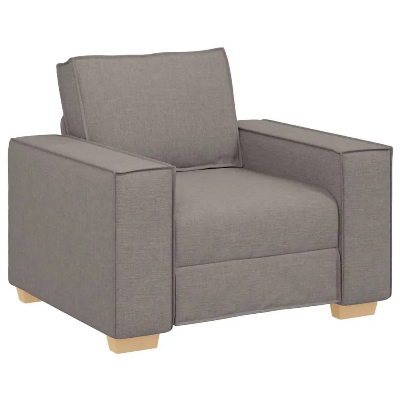 Sofa 3 pcs Tortora 220 x 80 x 84 cm Lino mišinio audinys